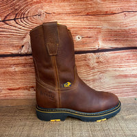 Men's Western Rodeo Work Boots Pull On Leather Oil Water Resistant Est. B23