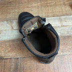 Men's Best Work Boots Zipper Genuine Leather Oil Water Resistant Est. 339 Black