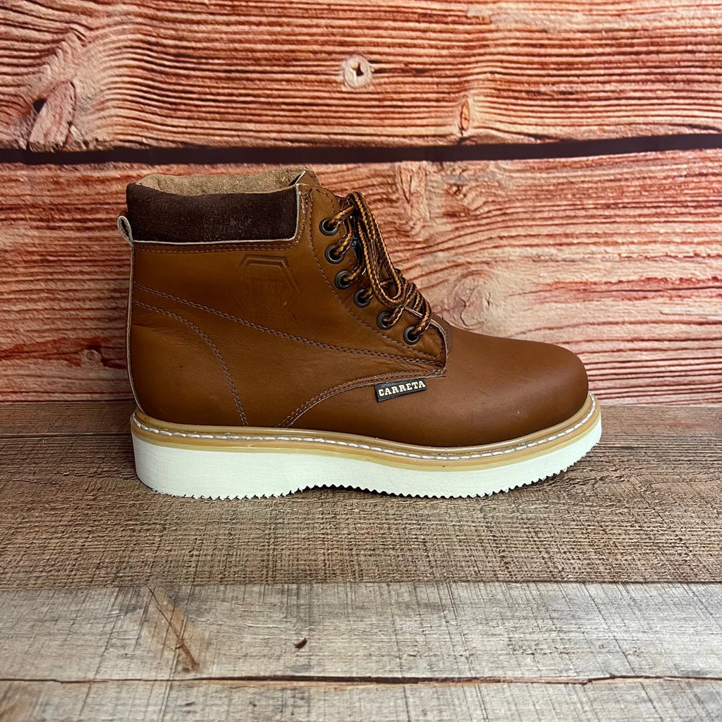 Men's Work Lace Up Leather Boots With and Without Steel Toe Est. 202