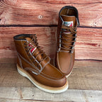 Men's Work Boots Genuine Leather Oil Water Resistant Strong and Light Weight Soles Est. 250 Gold