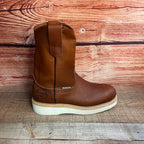 Men's Leather Light Weight Steel Toe Pull on Work Boots Est. 415