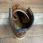 Men's Work Boots Genuine Leather Oil Water Resistant Strong and Light Weight Soles Est. 250 Gold