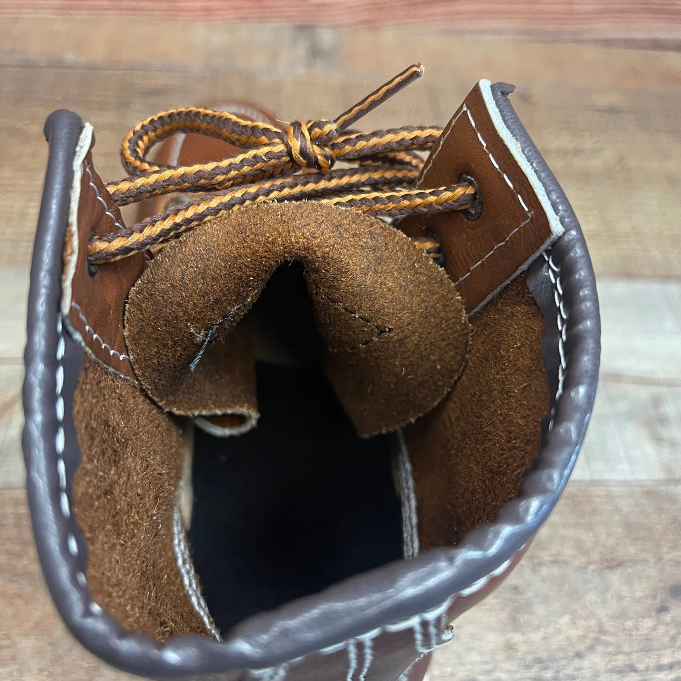 Men's Work Boots Genuine Leather Oil Water Resistant Strong and Light Weight Soles Est. 250 Gold Brazon Sole