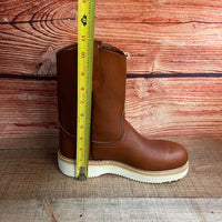 Men's Leather Light Weight Steel Toe Pull on Work Boots Est. 415