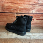 Men's Work Boots Genuine Leather Oil Water Resistant Strong and Light Weight Soles Est. 250 Black