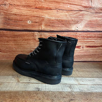 Men's Work Boots Genuine Leather Oil Water Resistant Strong and Light Weight Soles Est. 250 Black