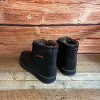 Men's Best Work Boots Zipper Genuine Leather Oil Water Resistant Est. 339 Black