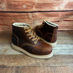 Men's Leather Laces Durable Sole Oil/Water Resistant With/Without Steel Toe J01/S01