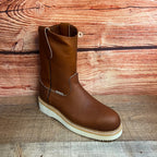 Men's Leather Light Weight Steel Toe Pull on Work Boots Est. 415