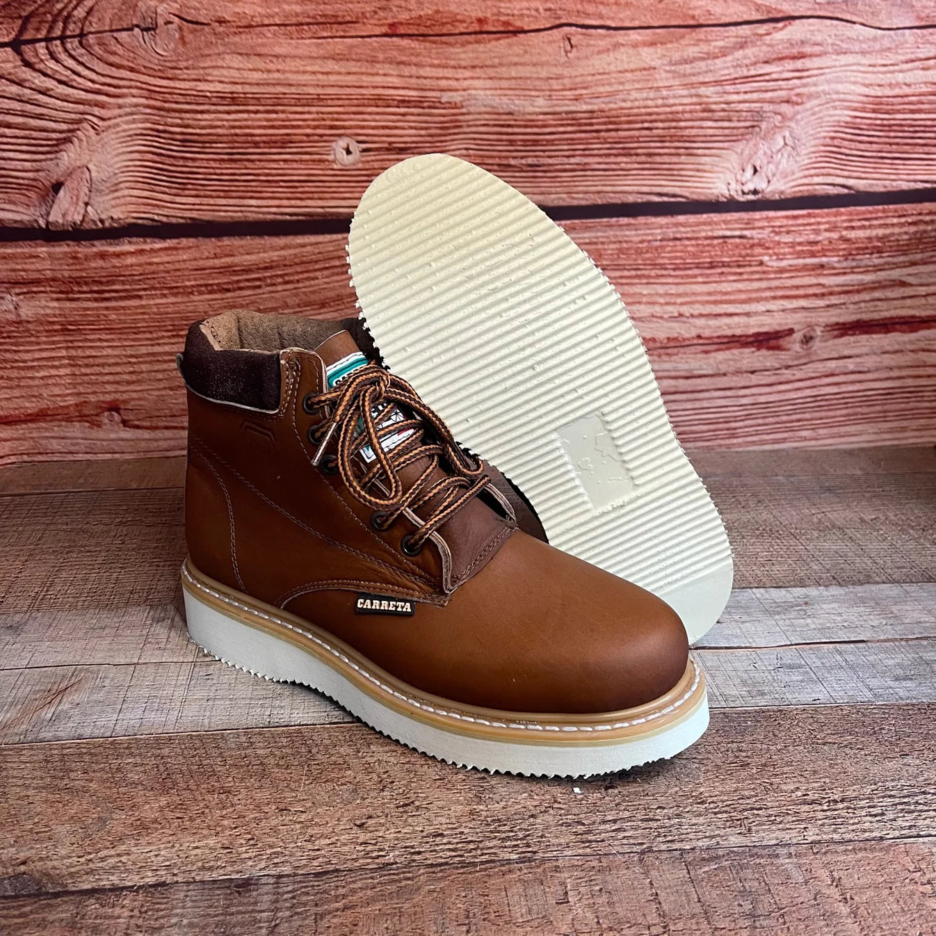 Men's Work Lace Up Leather Boots With and Without Steel Toe Est. 202