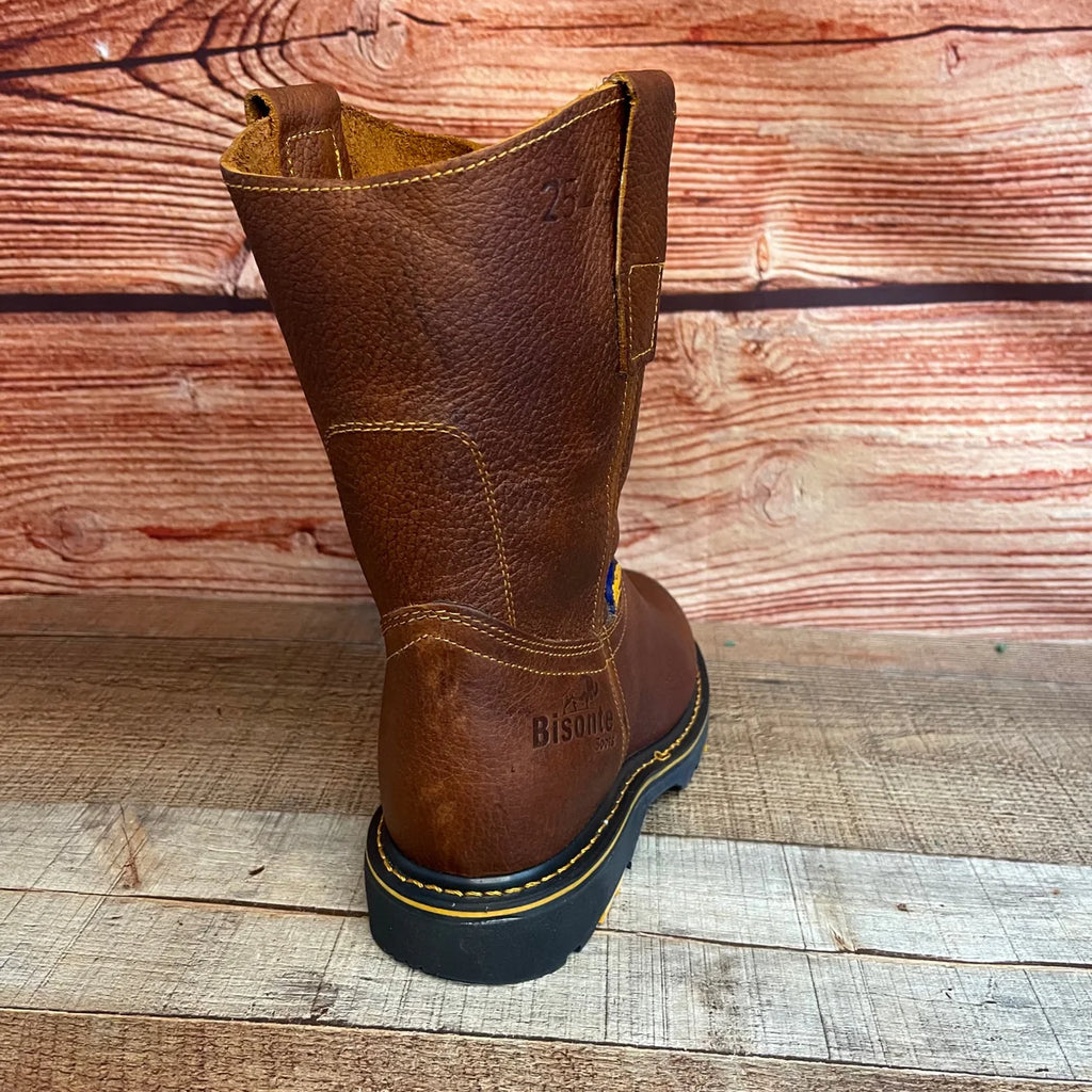 Men's Western Rodeo Work Boots Pull On Leather Oil Water Resistant Est. B23