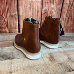 Men's Double Density Soles Oil Resistant Leather Work Half Ankle Boot Est. 427