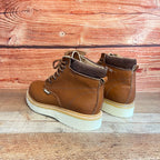 Men's Work Lace Up Leather Boots With and Without Steel Toe Est. 202