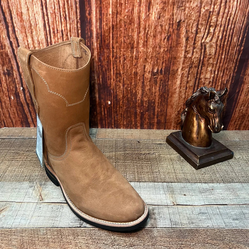 Men's Ruper Style Genuine Leather Round Soft Toe Work Boots Est. 303 Hazel