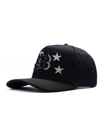 Big Boss Aniversario 1 silver Embroidered Western Ball Cap - Black - OriginalWestern.com