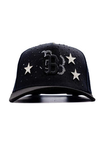 Big Boss Aniversario 1 silver Embroidered Western Ball Cap - Black - OriginalWestern.com