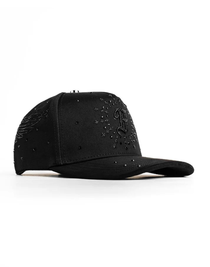Big Boss B angel Embroidered Western Ball Cap - Black - OriginalWestern.com