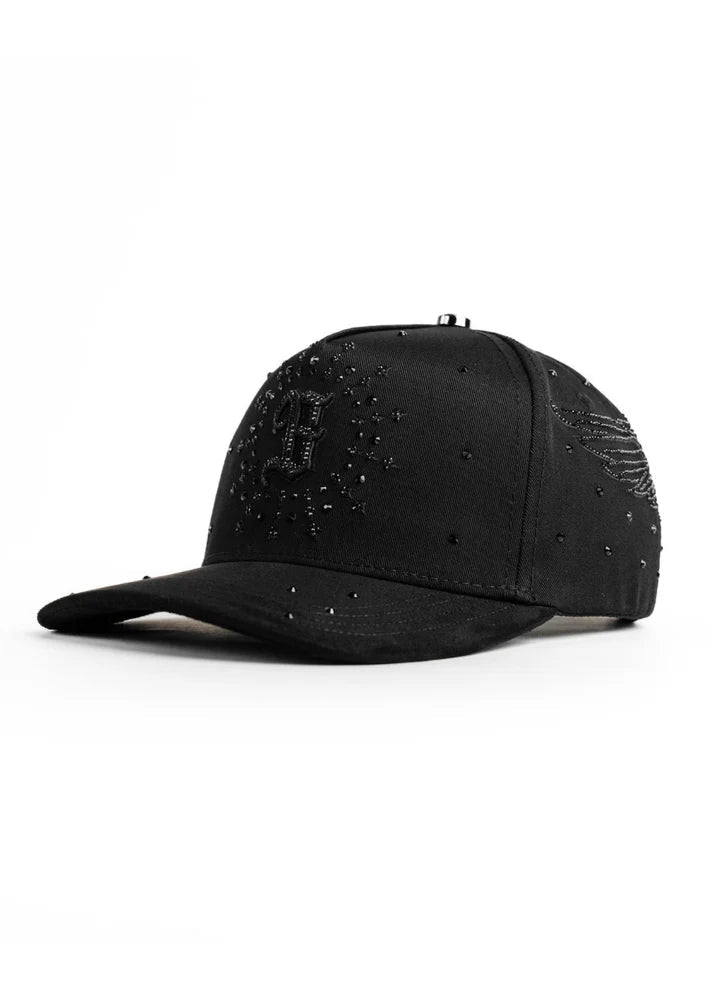 Big Boss B angel Embroidered Western Ball Cap - Black - OriginalWestern.com