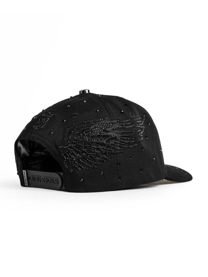 Big Boss B angel Embroidered Western Ball Cap - Black - OriginalWestern.com