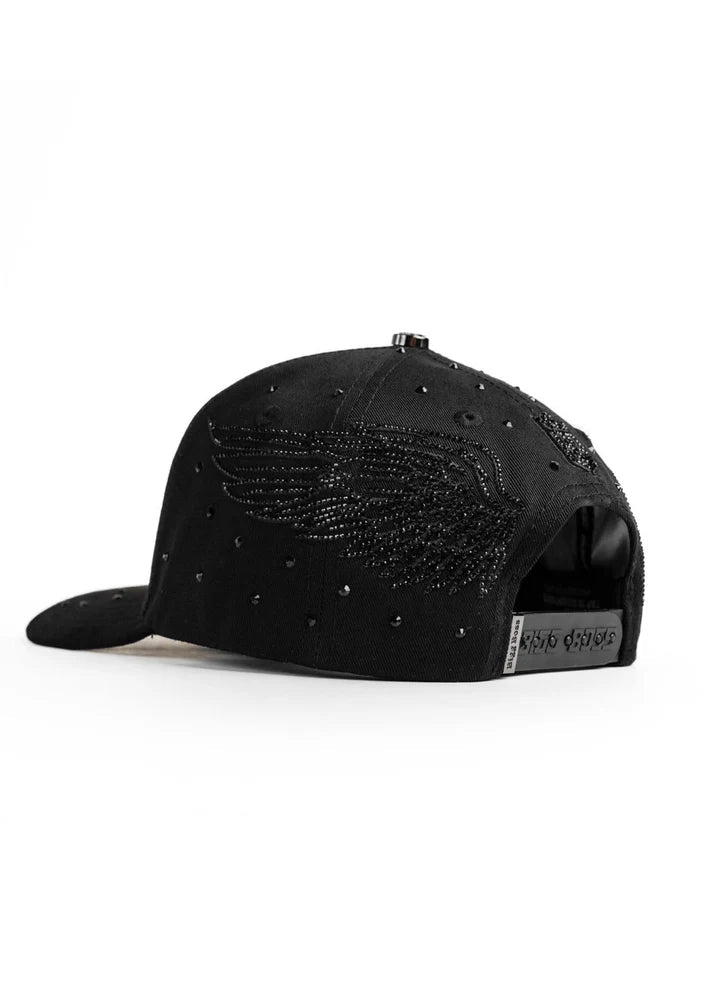 Big Boss B angel Embroidered Western Ball Cap - Black - OriginalWestern.com
