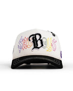 Big Boss B sad boys Embroidered Western Ball Cap - White - OriginalWestern.com