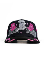 Big Boss BBB Pink Embroidered Western Ball Cap - Black - OriginalWestern.com