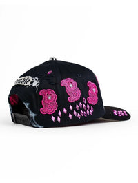 Big Boss BBB Pink Embroidered Western Ball Cap - Black - OriginalWestern.com