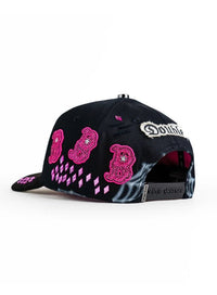 Big Boss BBB Pink Embroidered Western Ball Cap - Black - OriginalWestern.com