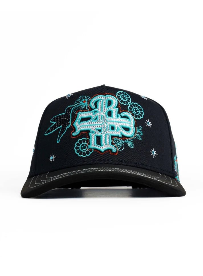 Big Boss Colibrí Embroidered Western Ball Cap - Black - OriginalWestern.com