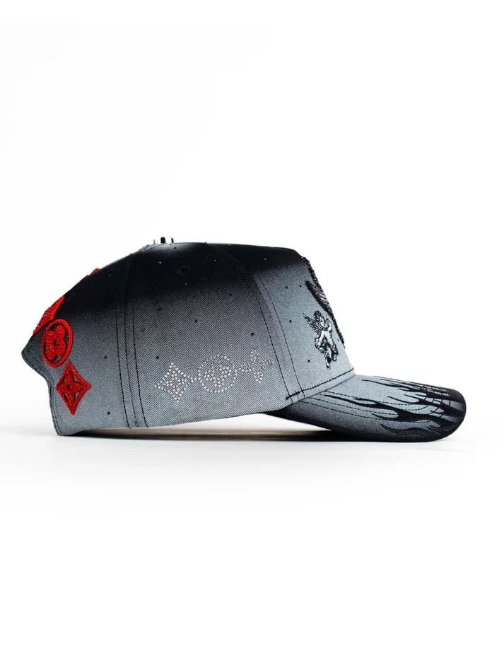 Big Boss K Ángel Embroidered Western Ball Cap - Gray - OriginalWestern.com