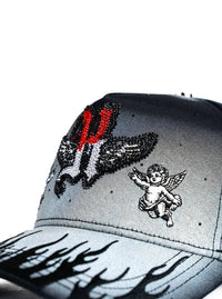 Big Boss K Ángel Embroidered Western Ball Cap - Gray - OriginalWestern.com