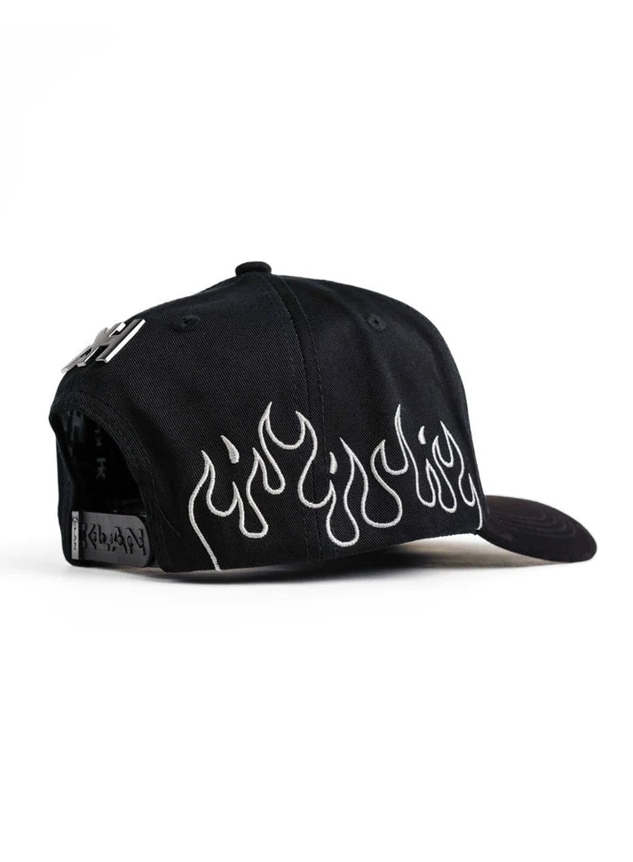 Big Boss La Flamas Embroidered Western Ball Cap - Black - OriginalWestern.com