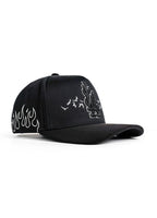 Big Boss La Flamas Embroidered Western Ball Cap - Black - OriginalWestern.com