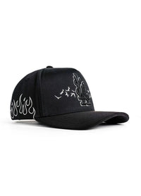 Big Boss La Flamas Embroidered Western Ball Cap - Black - OriginalWestern.com