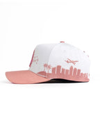 Big Boss La Flamas Embroidered Western Ball Cap - PINK (White) - OriginalWestern.com