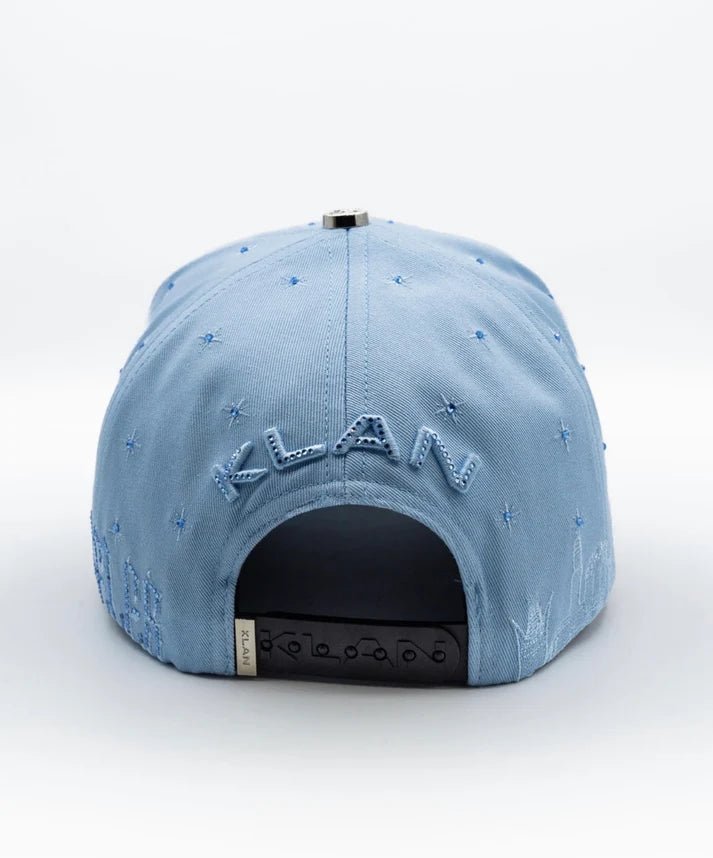 Big Boss La Flamas Klan Embroidered Western Ball Cap - Blue - OriginalWestern.com