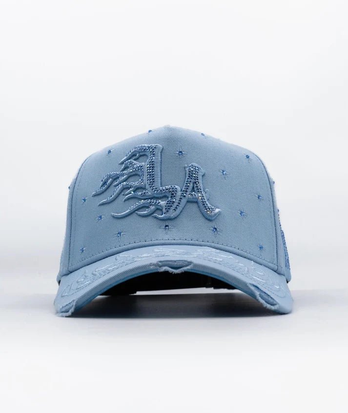 Big Boss La Flamas Klan Embroidered Western Ball Cap - Blue - OriginalWestern.com