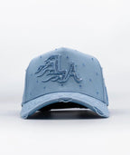 Big Boss La Flamas Klan Embroidered Western Ball Cap - Blue - OriginalWestern.com