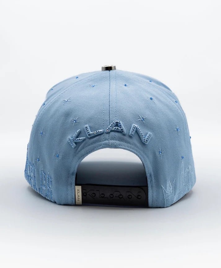 Big Boss La Flamas Klan Embroidered Western Ball Cap - Blue - OriginalWestern.com