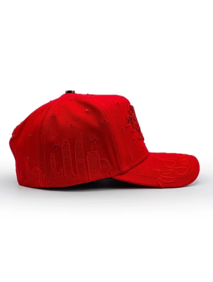 Big Boss La Flamas Klan Embroidered Western Ball Cap - Red - OriginalWestern.com