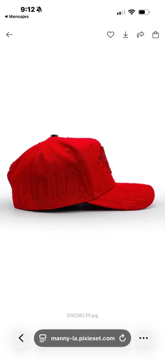 Big Boss La Flamas Klan Embroidered Western Ball Cap - Red - OriginalWestern.com
