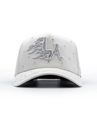 Big Boss La Flamas Klan Embroidered Western Ball Cap - White - OriginalWestern.com