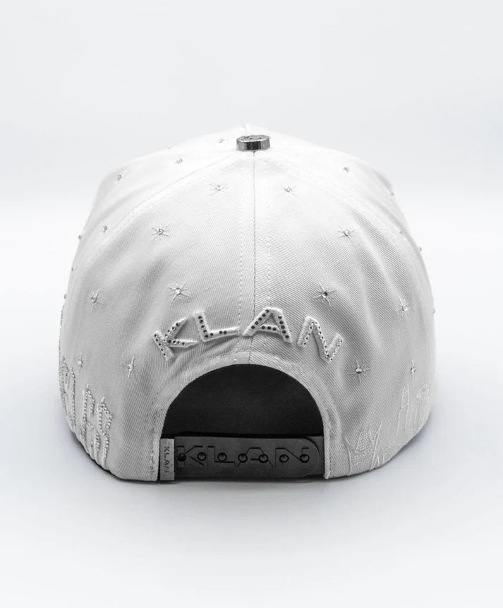 Big Boss La Flamas Klan Embroidered Western Ball Cap - White - OriginalWestern.com