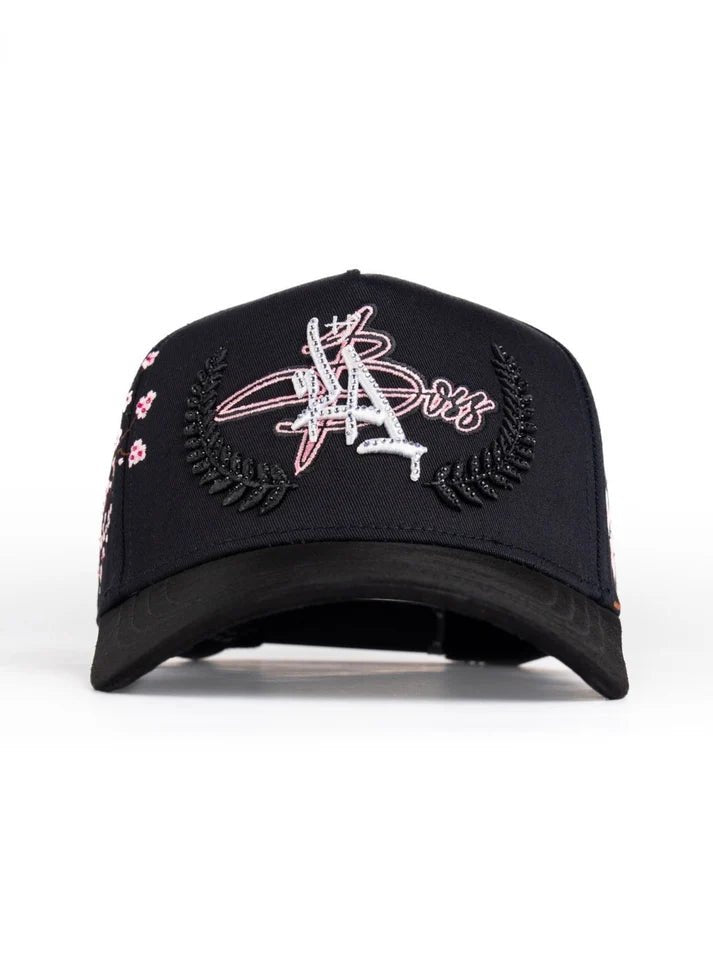 Big Boss La Flores Embroidered Western Ball Cap - Black - OriginalWestern.com