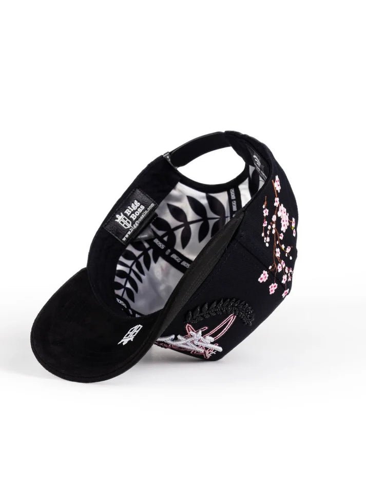 Big Boss La Flores Embroidered Western Ball Cap - Black - OriginalWestern.com