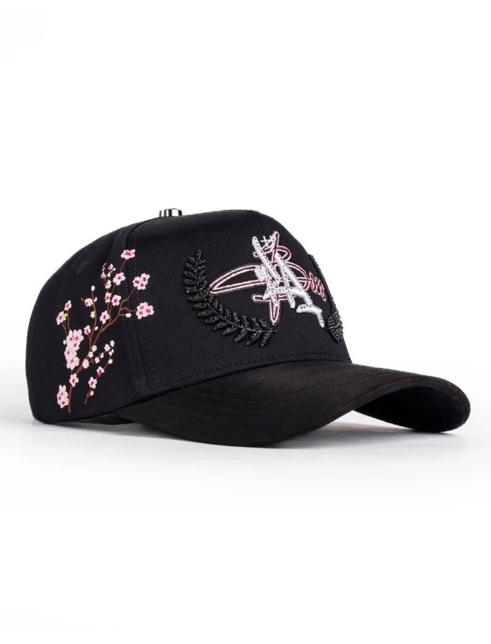 Big Boss La Flores Embroidered Western Ball Cap - Black - OriginalWestern.com
