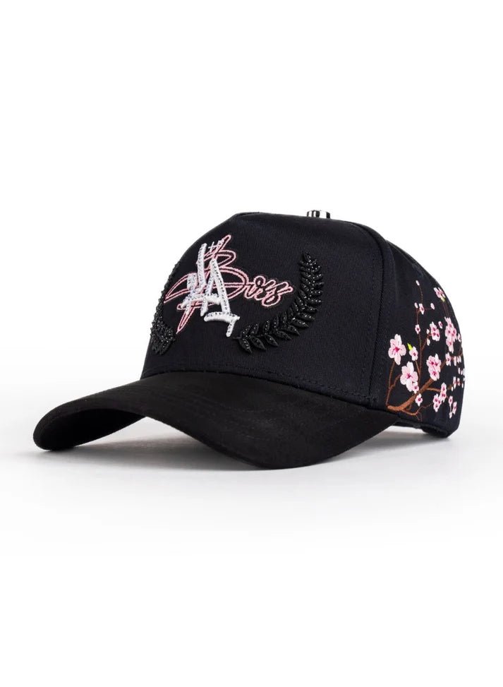 Big Boss La Flores Embroidered Western Ball Cap - Black - OriginalWestern.com