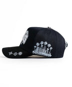 Big Boss Los Angeles Embroidered Western Ball Cap - Black - OriginalWestern.com