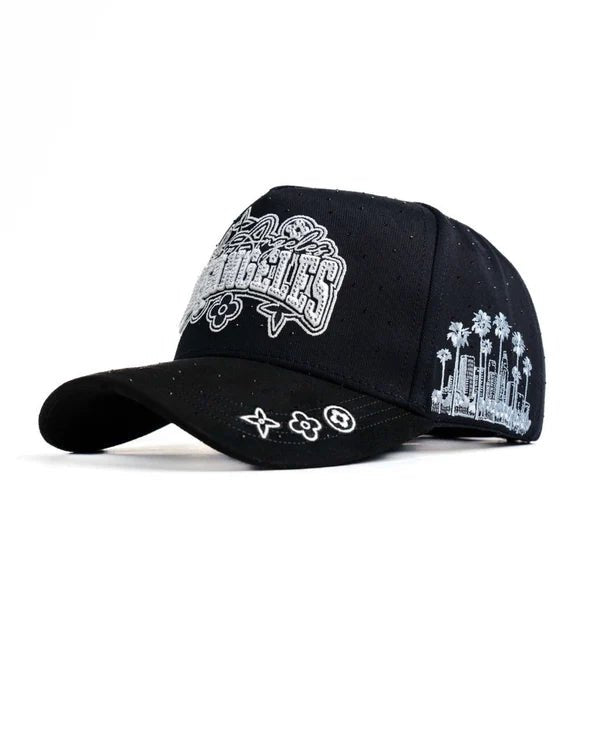 Big Boss Los Angeles Embroidered Western Ball Cap - Black - OriginalWestern.com