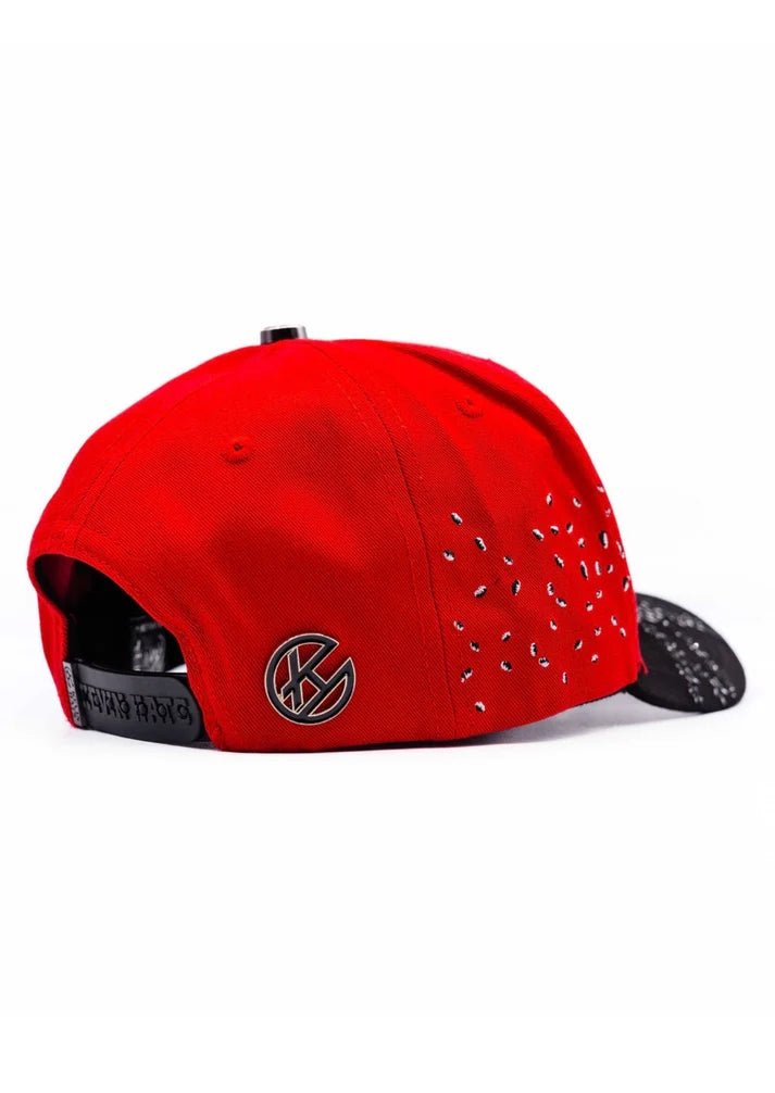Big Boss Sakura Embroidered Western Ball Cap - Red - OriginalWestern.com